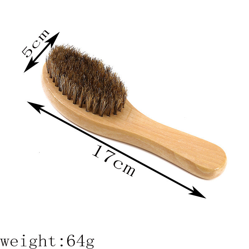 Brosse à manche en bois avec logo gravé - Brosse de bain, brosse pour le corps, brosse sèche, brosse pour nettoyer la barbe