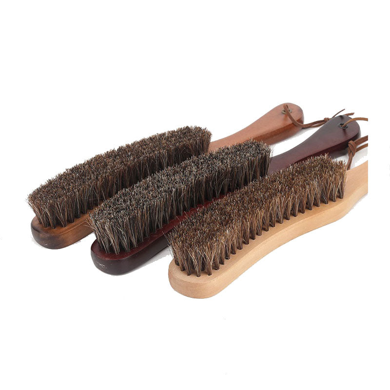 Personalized logo-Wood handle horse hair brush coat brush bed brush shoes brush clean brush hat brush sofa brush