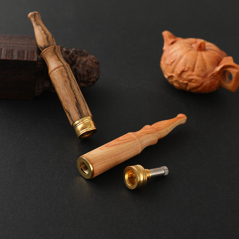 Porte-cigarette en bois de santal avec logo gravé