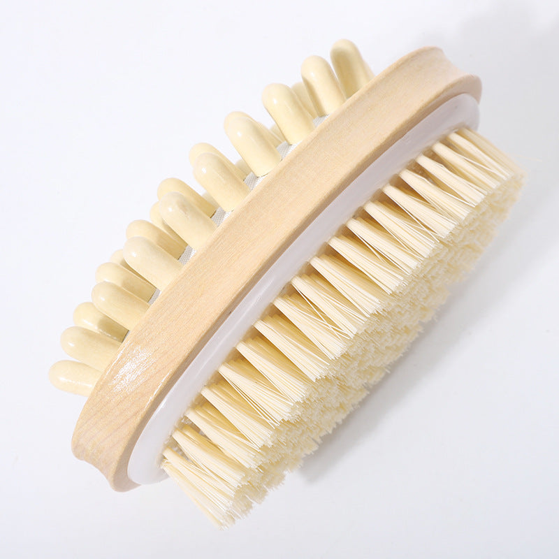 Gravure de logo - Brosse de douche/bain en nylon pour le corps, outil de nettoyage et de massage SPA (deux faces)