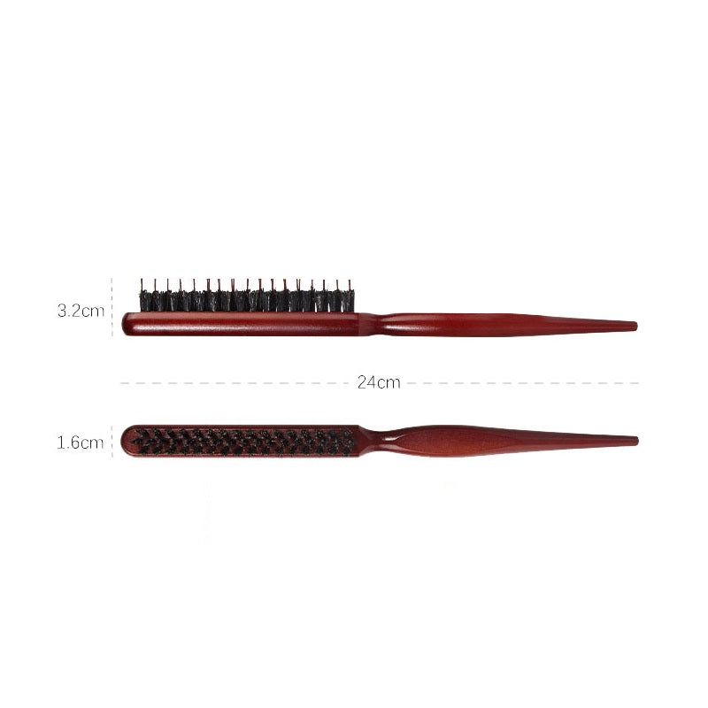 Brosse à cheveux personnalisée avec logo - Manche en bois, brosse de coiffeur, brosse à maquillage, brosse de soin des cheveux