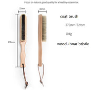 Customize Logo-Handmade coat brush beech wood handle boar bristle brush cloth clean brush hat brush