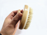 Dry Brush Boar Bristle Bath Brush Wood Body Brush Body Cleaning Brush For Shower Promotion Gift