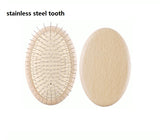Customize Logo-Beech wood handle brush airbag brush hair care brush grooming