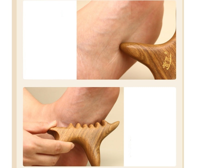 Engrave logo-Wooden massage stick SPA tool body care foot massage Gua Sha board