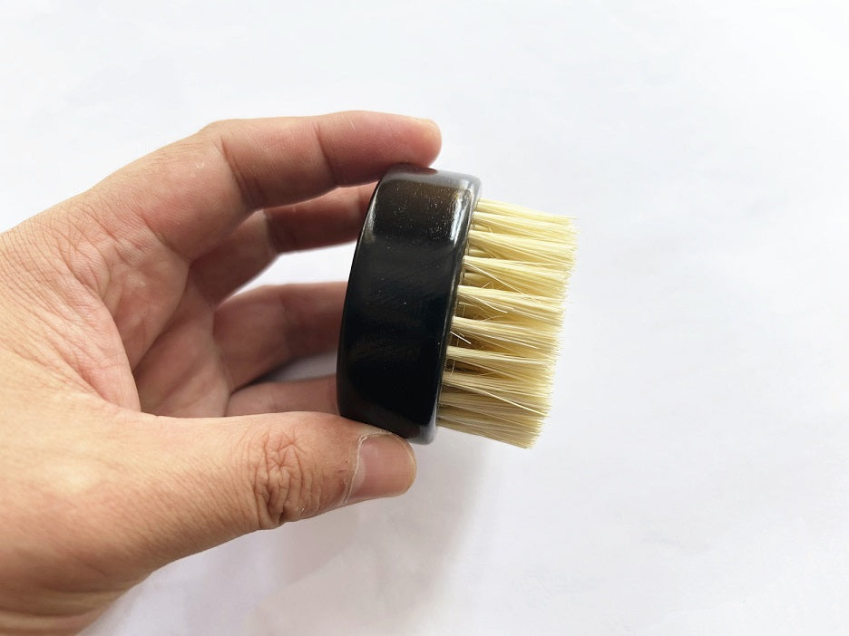 Engrave logo-Round brush vegan sisal brush beard brush clean brush wholesale