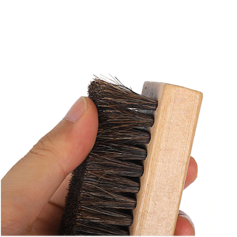 Personalized-Wooden handle horse hair massage comb coat shoes brush clean brush wholesale