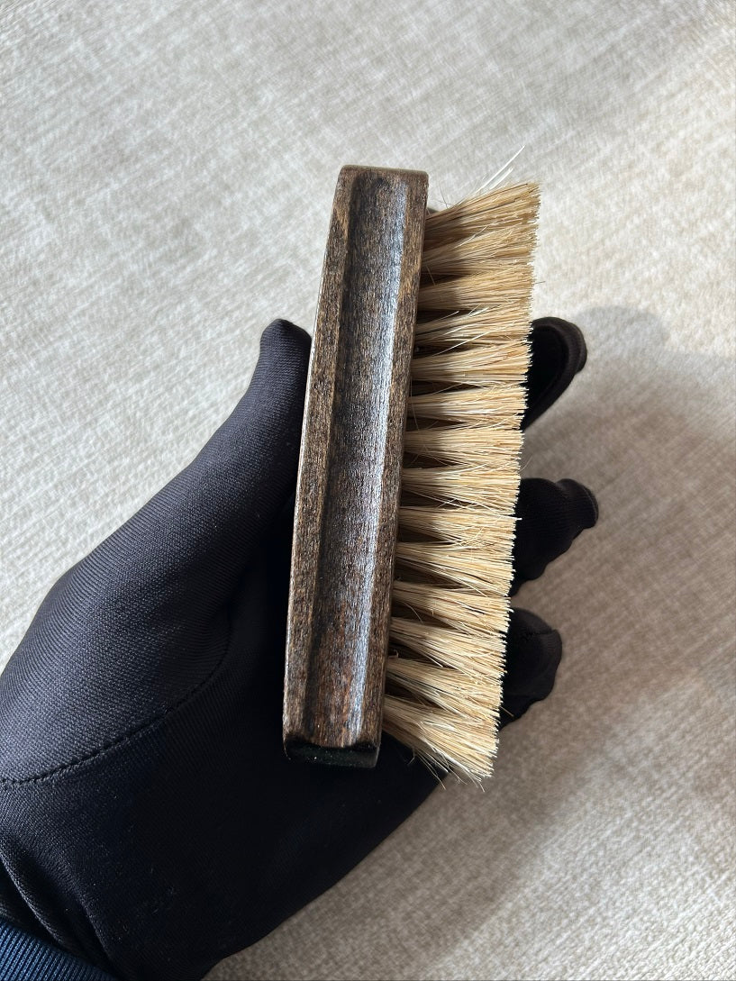 Personalized-Natural wood handle beard brush coat brush boar brush horse hair brush soft clean brush wholesale