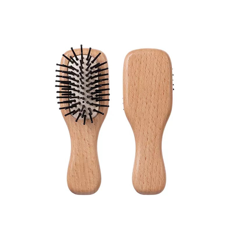 Brosse à cheveux personnalisée avec manche en bambou, brosse à airbag, brosse de massage, brosse à barbe, peigne de barbier en gros