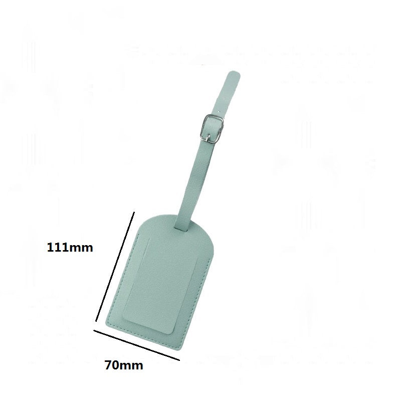 Engrave logo- Pu leather luggage tag baggage tag gift customize gift bag tag