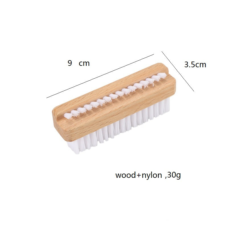 Personalized beech wood Nail Brush: Vegan Sisal Bristles, Custom Logo beauty women makeup gift-hard-wholesale