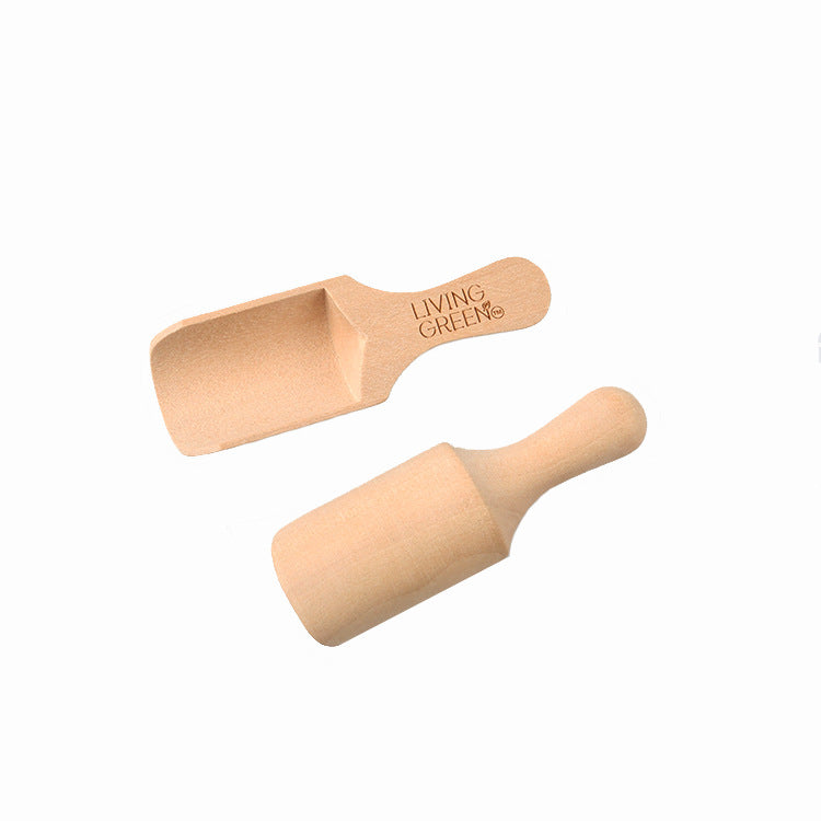 Cuillères en bois gravées avec logo - Cuillères à café, cuillères à thé, cuillères à sel (vente en gros)