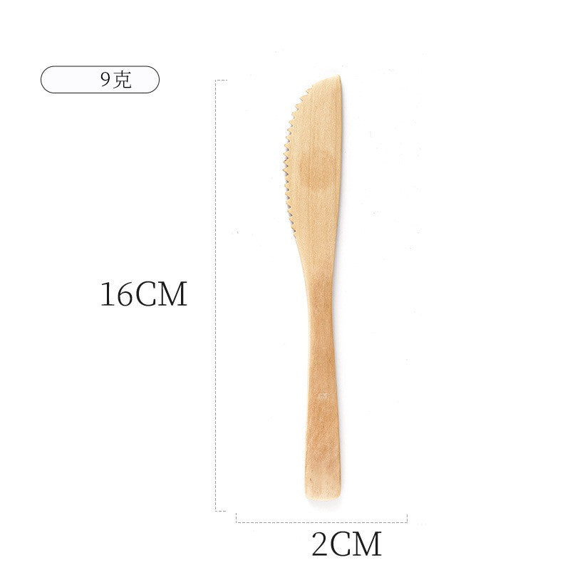Customize Your Logo-3pcs/set Natural wood Household tableware wood spoon wood fork wood Dinner knife