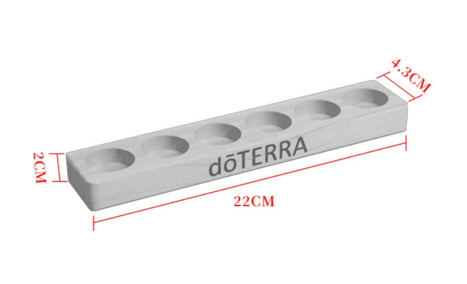 Customize Logo-Handmade Display stand pine wood essential oil box 6 grids Hanger Rack Storage box