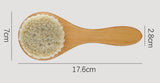 Engrave Logo-Beech wood handle woolen brush baby brush wash brush barber clean brush