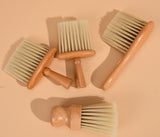 Engrave logo-Beech wood handle brush barber brush clean brush wholesale