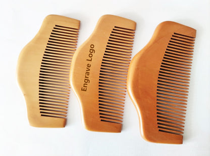 Customize Logo-Fine Tooth Wood Comb Beard Comb Pocket Size Comb Hair Brush