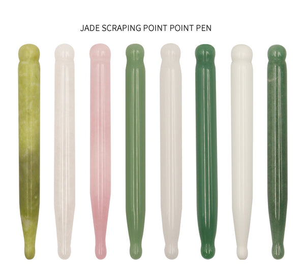 Natural Jade scraping point pen massage SPA tool makeup tool