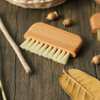 Engrave logo-Beech wood handle brush nail brush computer brush clean brush wholesale