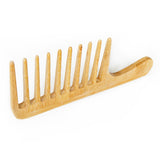 Engrave Logo-New kind Afro big Bamboo Comb Wide Tooth Comb With Handle For Hair/Beard Makeup