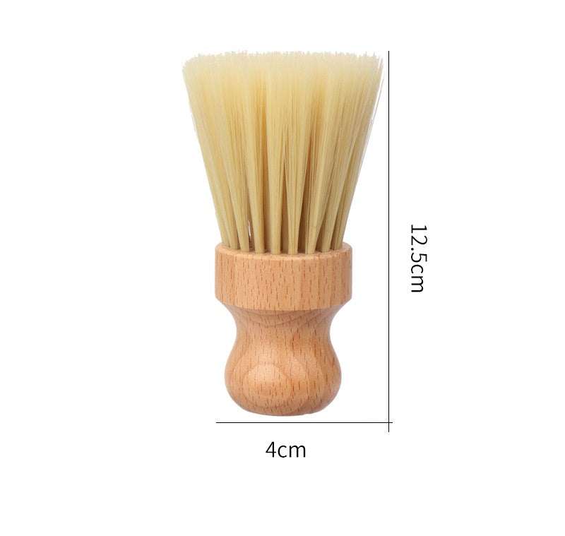 Brosse de coiffure personnalisée avec logo, manche en bois et poils doux, pour le nettoyage des cheveux, idéale pour les salons de coiffure. Brosse à cou.