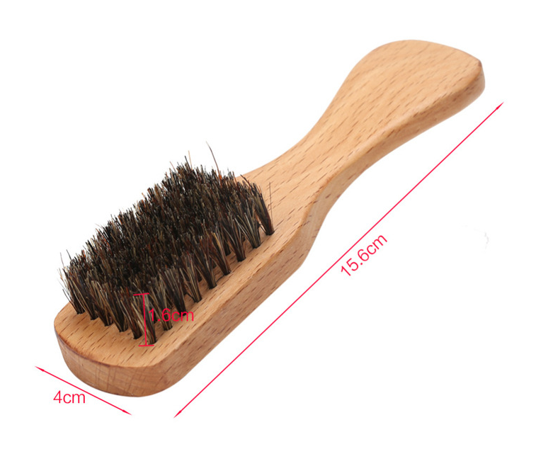 Customize Your Logo-Beech Wood Handle Boar Bristle Beard Brush For Men Beard Care Makeup Hair brush beard comb