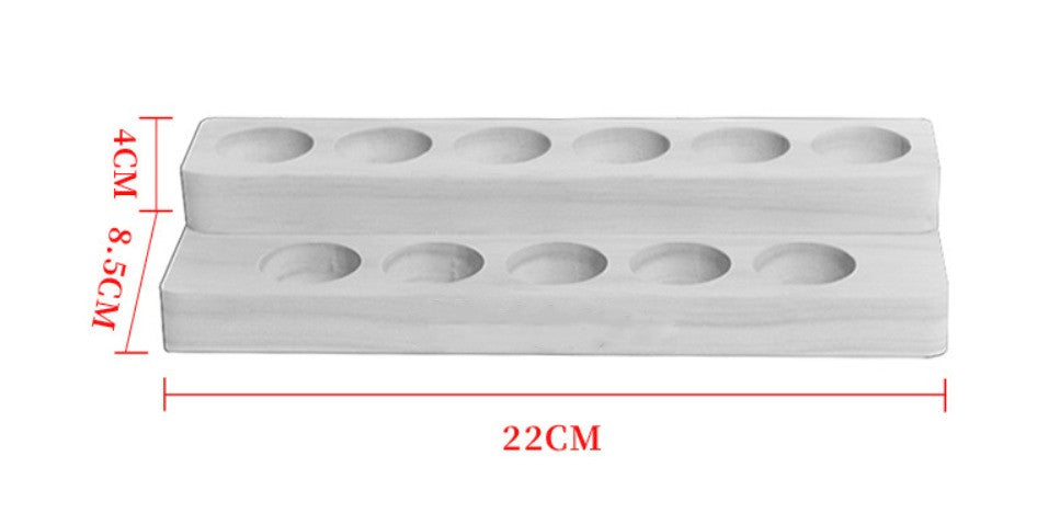 Customize Logo-Handmade Display stand pine wood essential oil box 11 grids Hanger Rack Storage box
