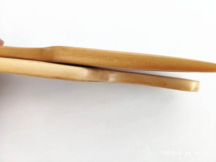 Customize Logo-Peach Wooden Comb Wide Tooth Beard Care Comb Fork Combs Pick comb Afro hair brush