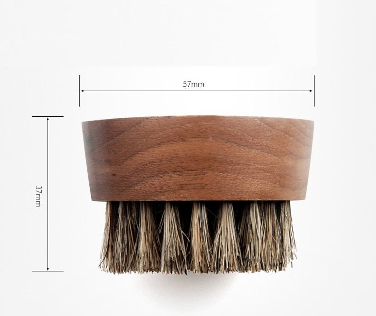 Customize Your Logo-Black Walnut Wood Handle Boar Bristle Brush For Men Beard Care Brush Makeup Grooming Tool Beard comb