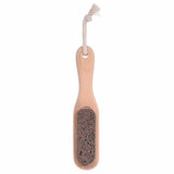 Engrave Your Logo-20pcs Wood Handle Foot Brush With Volcanic Stone Clean Foot  exfoliate dead gray dead skin