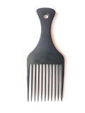 Customize Logo-Black Beech Wooden Comb Wide Tooth Beard Care Comb Fork Comb Afro Comb Pick comb hair brush
