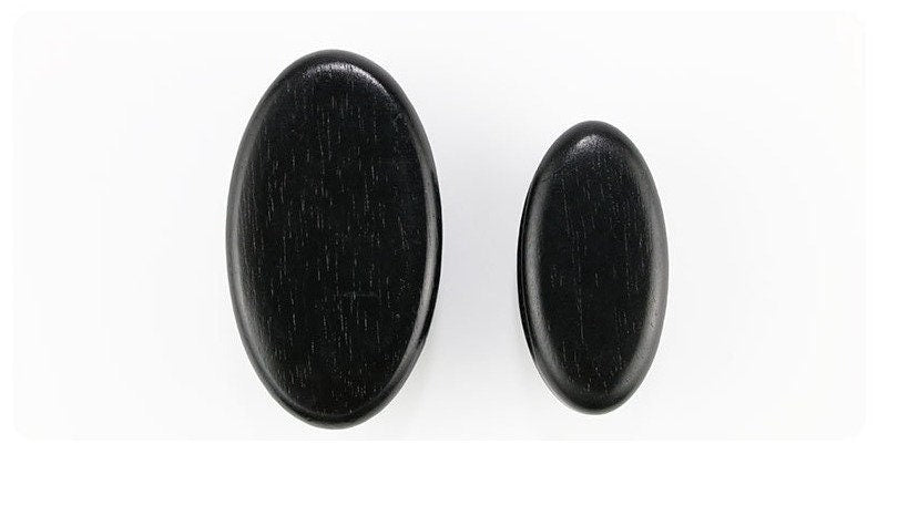 Customize Logo-Black Wood Handle Boar Bristle Brush For Men Beard Care Makeup Grooming-1