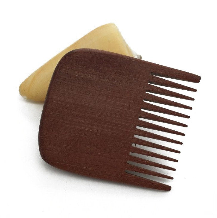 Customize Logo-Red Wood Combs Mini Square Combs Beard Care Combs Wooden Combs