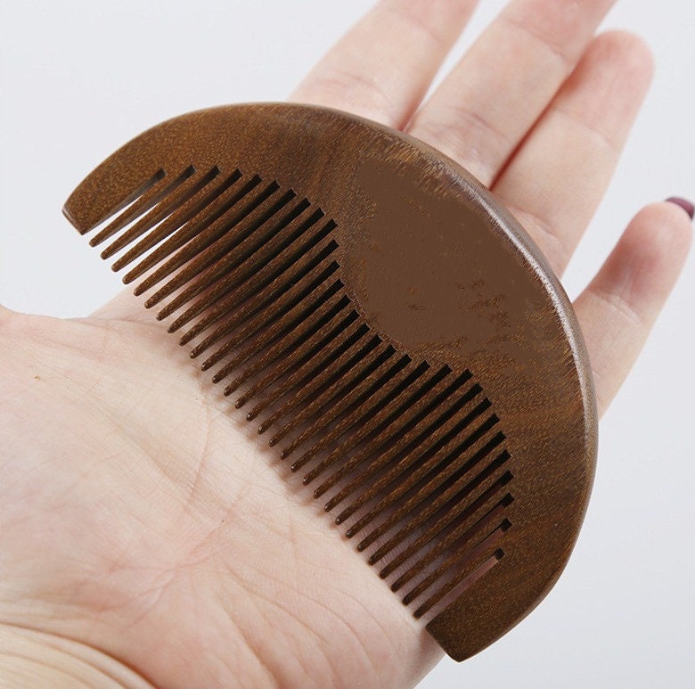 Customized-Greensandal Wood Fine/Wide Tooth Comb For Men Hair/Beard Care Grooming Comb Hair Brush