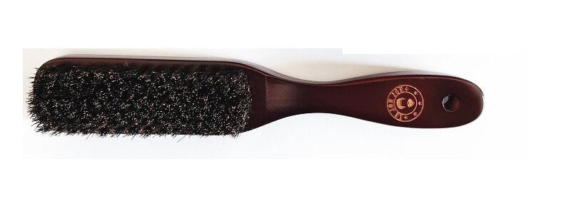 Customize Logo-Dark Red Wood Handle Boar Bristle Brush For Men Beard Care Makeup Grooming