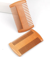 Engrave Your Logo Peach Wood Comb Multy Kind Tooth Comb For Beard/Hair Makeup Two Sides Tooth Brush