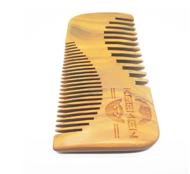 Engrave Logo-Sandalwood Comb Fine/WideTooth Comb For Hair/Beard Care Comb hair comb beard brush