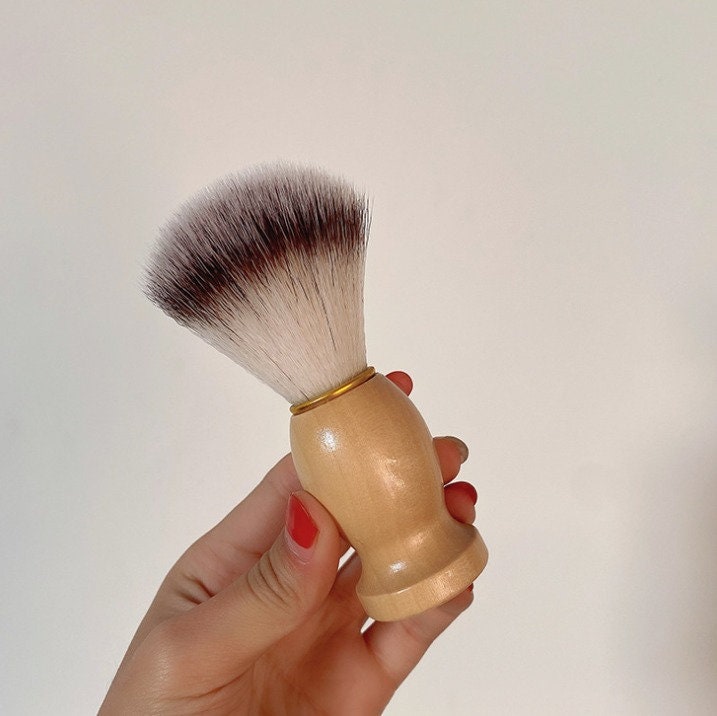 Customize logo-Brown Wood handle Nylon or Boar bristle shaving brushes Beard Grooming Tool