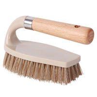 Engrave logo-Clean brush beech wood handle nylon brush shoe brush multi use brush