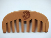 20pcs peach wood combs engrave lion