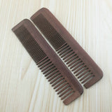 Customize logo-Red Wood Comb Red Beard Comb Pocket Size Comb Dual Kinds Tooth Hair comb beard brush