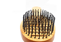 Engrave logo-Bamboo brush nylon brush hair massage brush grooming tool barber brush