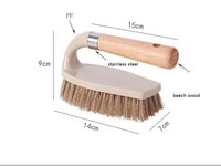 Engrave logo-Clean brush beech wood handle nylon brush shoe brush multi use brush