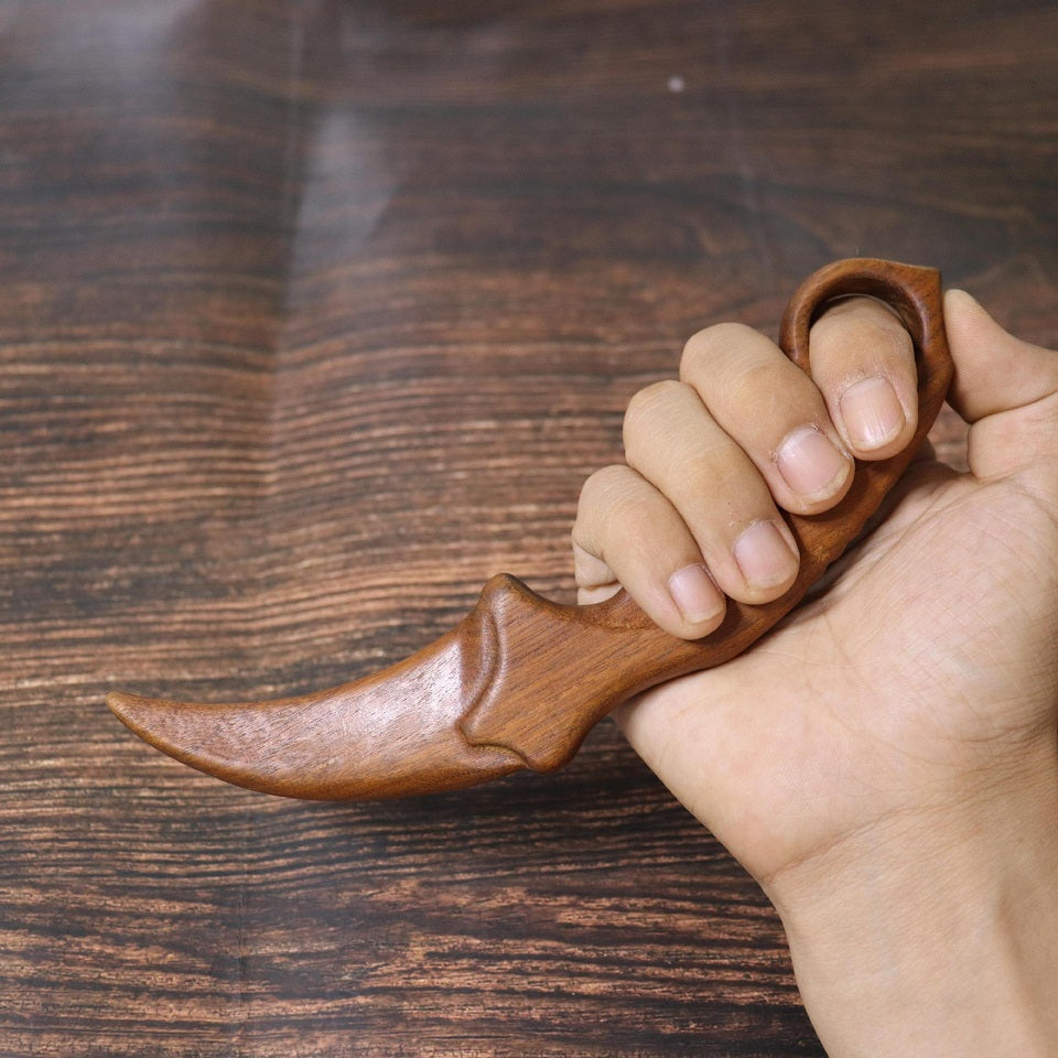 Engrave logo-Wooden knife CSGO toy sandalwood knife gift