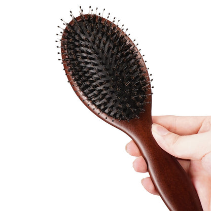 Brosse à cheveux personnalisée avec manche en bambou, brosse à airbag, brosse de massage, brosse à barbe, peigne de barbier en gros