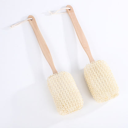 Personalized-Wood handle shower brush bath brush long handle clean brush sisal brush wholesale