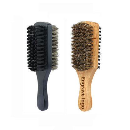 Personalized-Two sides beard brush boar brush men grooming beard care hair brush barber brush wholesale