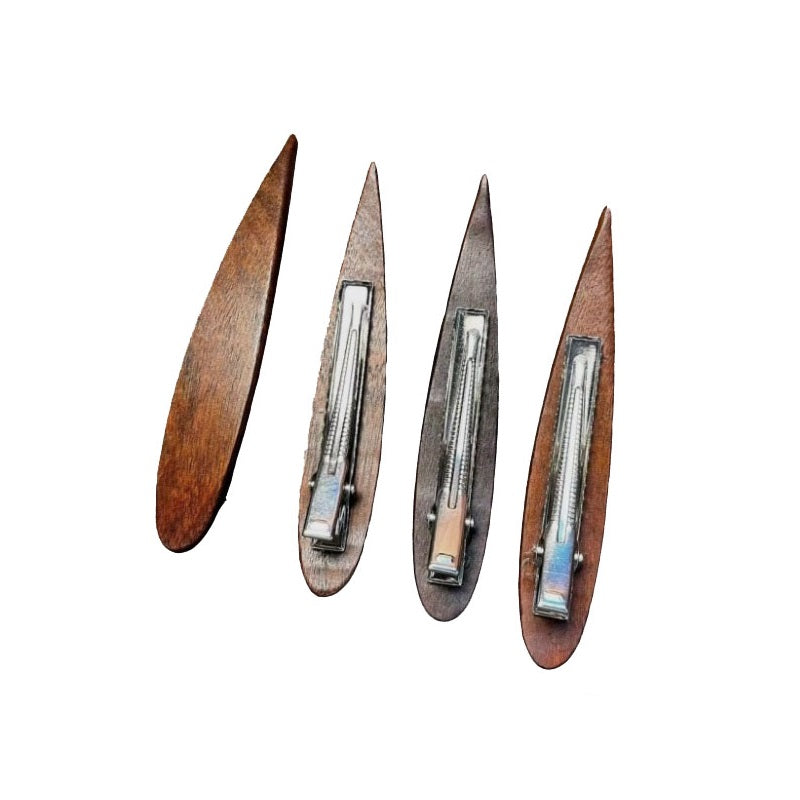 Customized logo-Wooden hair pins hair fork combs grooming tool hairpins barrettes Bobby pins wholesale