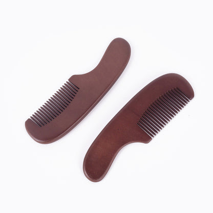 Personalized engrave logo-Natural wood comb hair beard brush wooden comb barber tool wholesale