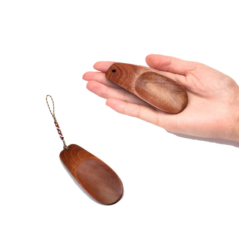 Engrave logo-Wood shoe horn shoeshorn kid's shoe horns wholesale